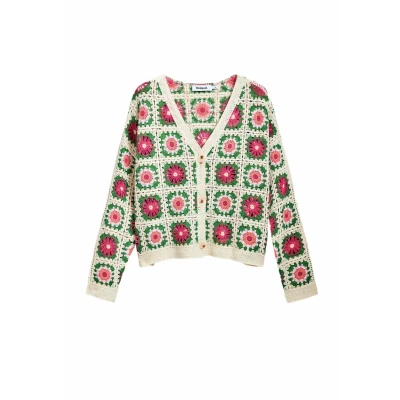 Image of Desigual Cardigan, Women&#039;s, Size: 12, White