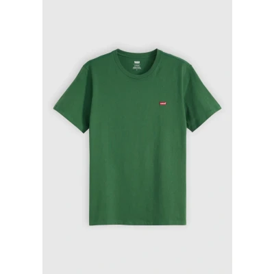Image of Levi&#039;s Men&#039;s SS Original Housemark Tee T Shirt, Core Chesthit Logo, dunkelgrün, S