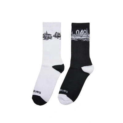 Image of Mister Tee Socks, black/white, 3 5