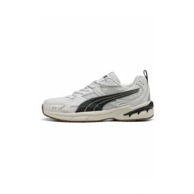 Image of Puma Unisex&#039;s Milenio Tech 2000 Sneaker, Feather Gray Black Silver, 11 UK