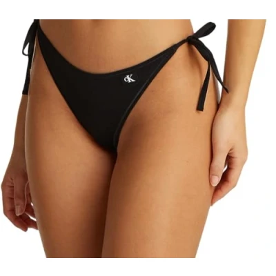Image of Calvin Klein Women&#039;s String Side Tie, Black (Pvh Black), L