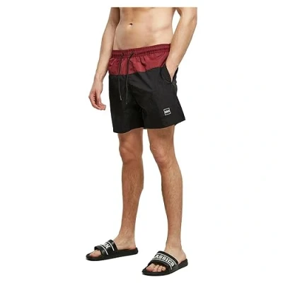 Image of Urban Classics Swimming shorts, Men&#039;s, Size: XL, Cherry black
