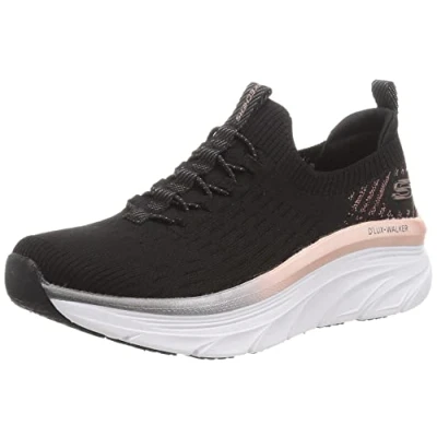 Image of Skechers Sport D&#039;LUX Walker Trainers, Women&#039;s, Size: 2.5, Schwarz Synthetics