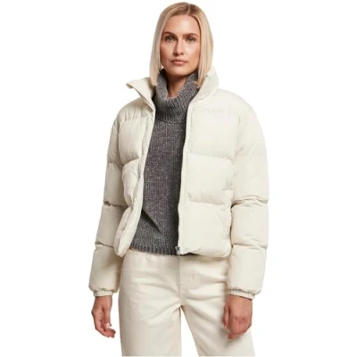 Image of Urban Classics Puffer Winter jacket, Women&#039;s, Size: XXL, Whitesand