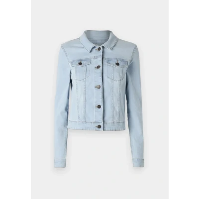Image of Noisy May Nmdebra Jacket denim jacket, Women&#039;s, Size: 10, Light blue