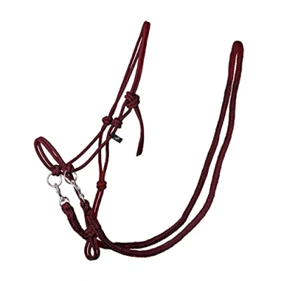 Image of QHP rope halter with rein