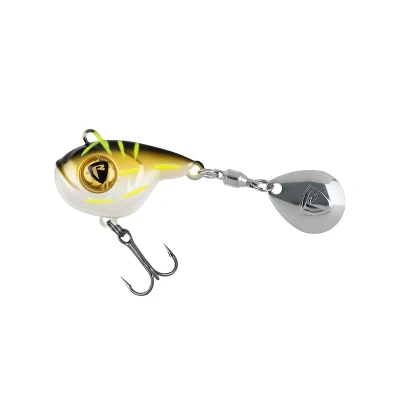 Image of Fox Rage Big Eye Spin Tail 26g Ultra UV Black &amp; Gold Spinner