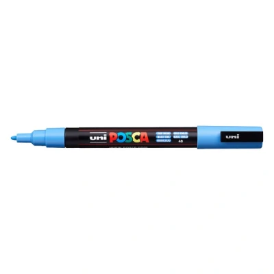 Image of Uni Ball Posca Fine Bullet Tip Marker Sky Blue