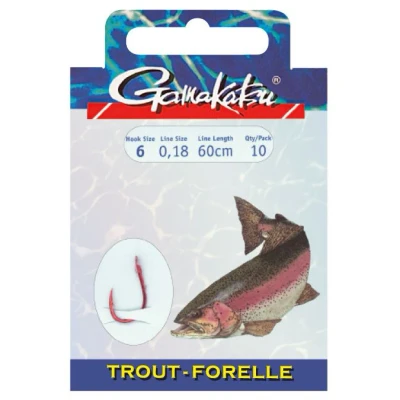 Image of Gamakatsu Trout LS 5330 60cm #10 (0,16mm) rig