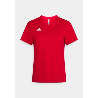 Image of adidas Performance Entrada Basic Tshirt, Women&#039;s, Size: XS, Team power red