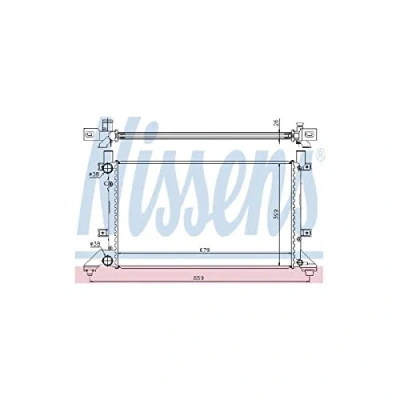 Image of Radiator, engine cooling NISSENS 65231A
