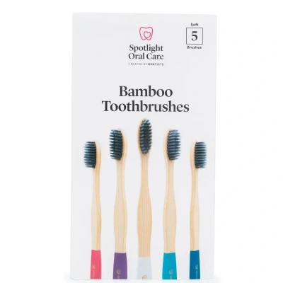 Image of Spotlight Oral Care Bamboo Toothbrush Pack (Pack of 5)