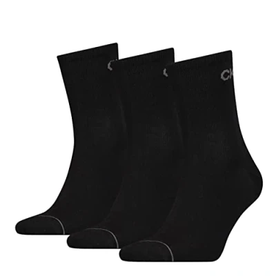 Image of Calvin Klein Underwear MEN Short SOCK 3 PACK Socks, Men&#039;s, Size: One Size, Black