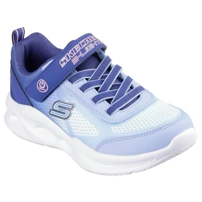 Image of Skechers Light UP SOLA GLOW Trainers for kids, Size: 3, Navy/light blue Textile/synthetics