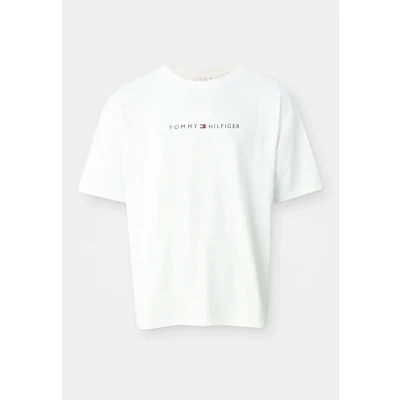 Image of Tommy Hilfiger Original TEE LOGO Pyjama top, Men&#039;s, Size: Small, Optic white
