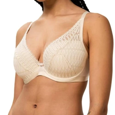 Image of Triumph AURA Spotlight Triangle bra, Women&#039;s, Size: 32D, Creamy dream
