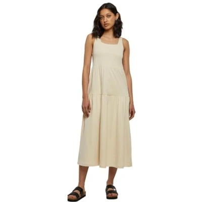 Image of Urban Classics 7/8 Length Valance Summer Jersey dress, Women&#039;s, Size: 4XL, Softseagrass