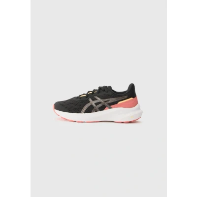 Image of Asics Road running shoes for kids, Size: 4.5, Black/rubble red