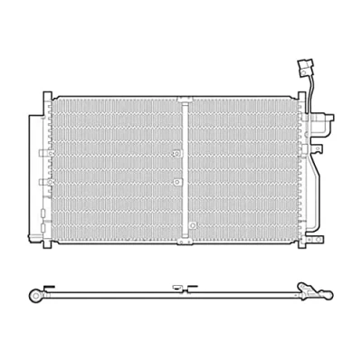 Image of Condenser, air conditioning DENSO DCN15003