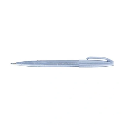 Image of Pentel Brush Sign Pen Grey/Blue