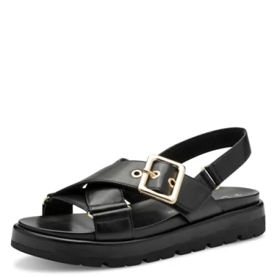 Image of Marco Tozzi Platform sandals, Women&#039;s, Size: 5, Black shoes