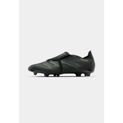 Image of adidas Unisex&#039;s Predator League Fold Over Tongue Firm Multi Ground Football Boots, EU, Core Black Carbon Lucid Lemon, 9 UK