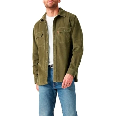 Image of Levi&#039;s Jackson Worker Shirt, Men&#039;s, Size: XS, Olive night