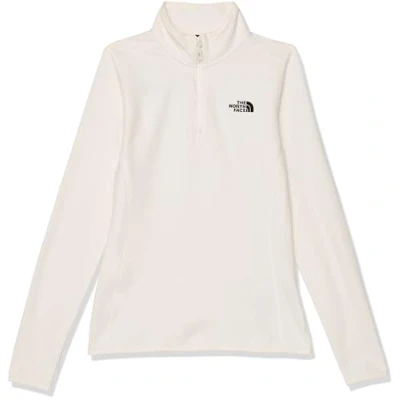 Image of The North Face 100 Glacier 1/4 ZIP Fleece jumper, Women&#039;s, Size: XL, White dune