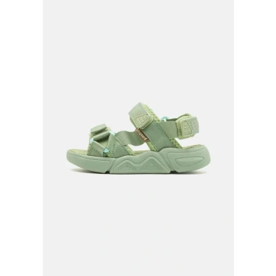Image of Bisgaard Louis Unisex Sandals for kids, Size: 2, Green Textile