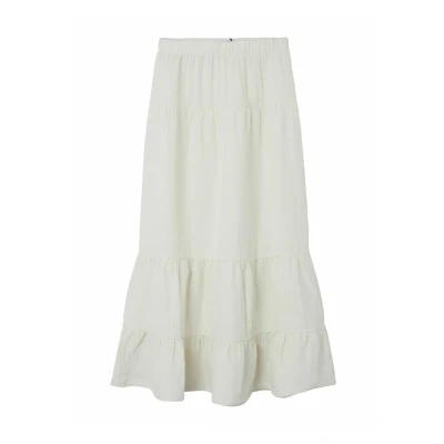 Image of LMTD Lange Maxi skirt, Women&#039;s, Size: 145, White alyssum