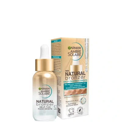 Image of Garnier Ambre Solaire Natural Bronzer Self Tan Face Drops 30ml