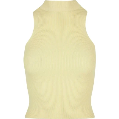 Image of Urban Classics Short Turtleneck Top, Women&#039;s, Size: 3XL, Softyellow