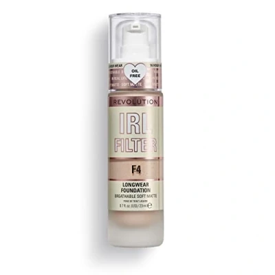 Image of Makeup Revolution IRL Filter Longwear Foundation 23ml (Various Shades) F4