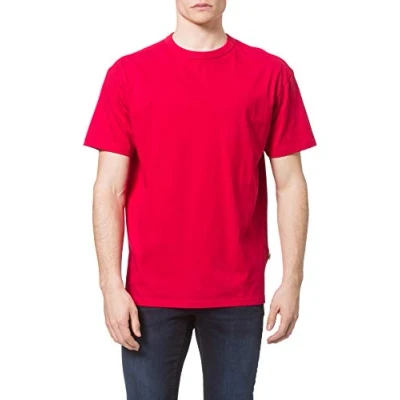Image of Urban Classics Basic Tshirt, Men&#039;s, Size: 4XL, Red