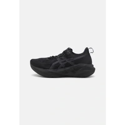 Image of Asics Novablast 5 Road running shoes, Men&#039;s, Size: 7, Black/carrier grey Textile