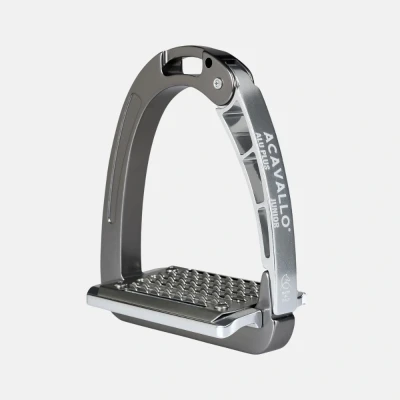Image of Acavallo Arena Aluplus Junior Stirrup Titanium Horse Stirrups Riding Equestrian