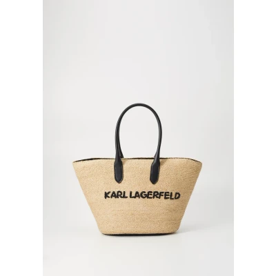 Image of KARL Lagerfeld Essential Large Beach BAG Tote bag, Women&#039;s, Size: One Size, Natural