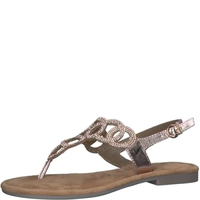 Image of Tamaris Tbar sandals, Women&#039;s, Size: 3.5, Copper glam Leather