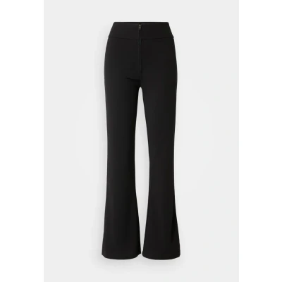 Image of YAS Victoria WIDE Trousers, Women&#039;s, Size: Large, Black