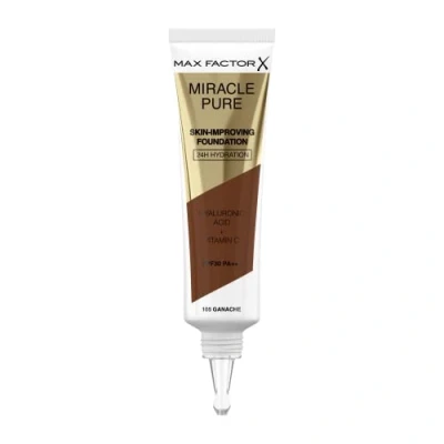 Image of Max Factor Miracle Pure Skin Improving Foundation 30ml (Various Shades) Ganache