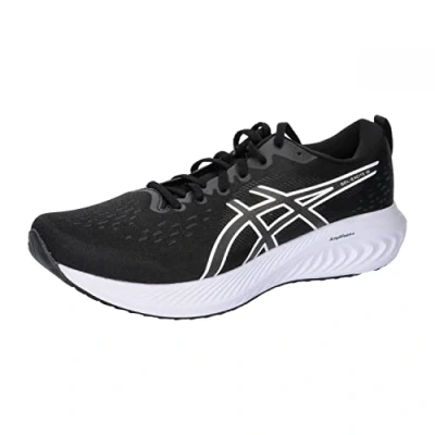 Image of Asics Gelexcite 10 Road running shoes, Men&#039;s, Size: 14, Black/white Textile/synthetics