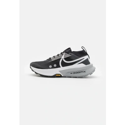 Image of Nike Performance Zoomx Zegama Trail running shoes, Women&#039;s, Size: 9, Black/white/wolf grey/anthracite Textile/synthetics
