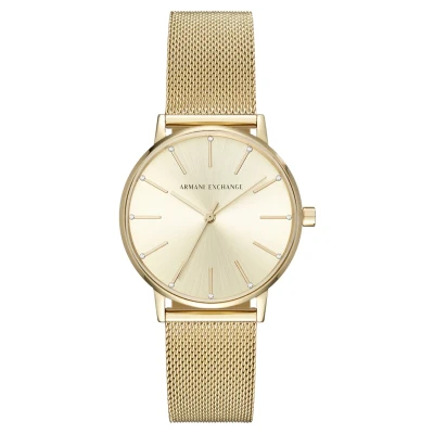 Image of Armani Exchange Watch goldcoloured, Women&#039;s, Size: One Size, Gold coloured