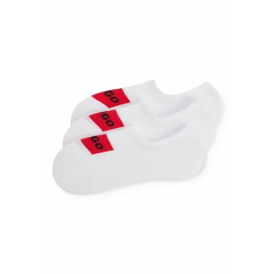 Image of HUGO 3P LC Label CC Socks, Men&#039;s, Size: 9 11, Whitezero