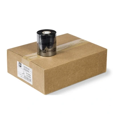 Image of Zebra 02300BK08345 Ribbon 2300 Wax, 83 mm, 450 m, C 25 Box of 12