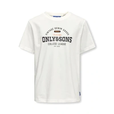 Image of Only &amp; sons junior Osjlenny Life Reg Vintage Tee JRS Noos, Cloud dancer, 158 164