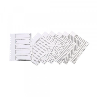 Image of Q Connect A4 A Z 20 Part Polypropylene Index Multi Punched White