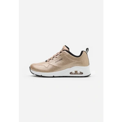 Image of Skechers Sport UNO Trainers, Women&#039;s, Size: 3, Champagne gold glitter hot melt Imitation leather/ textile