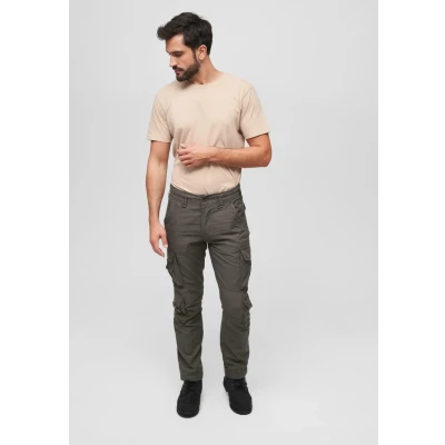Image of Brandit Cargo trousers, Men&#039;s, Size: 19.5/20, Olive