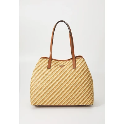 Image of Guess Vikky Large 2 IN 1 Tote SET bag, Women&#039;s, Size: One Size, Natural/cognac